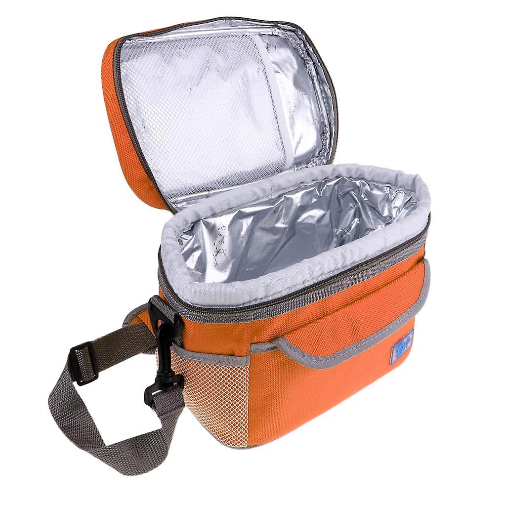 Collapsible Soft Cooler Bag Insulated Picnic Lunch Bag Orange