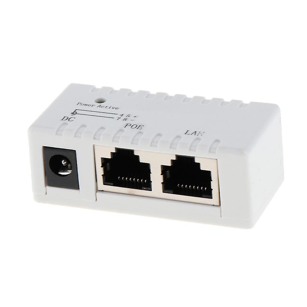 POE Injektor Splitter über Ethernet Adapter IP-Kamera LAN Netzwerk DC Weiß