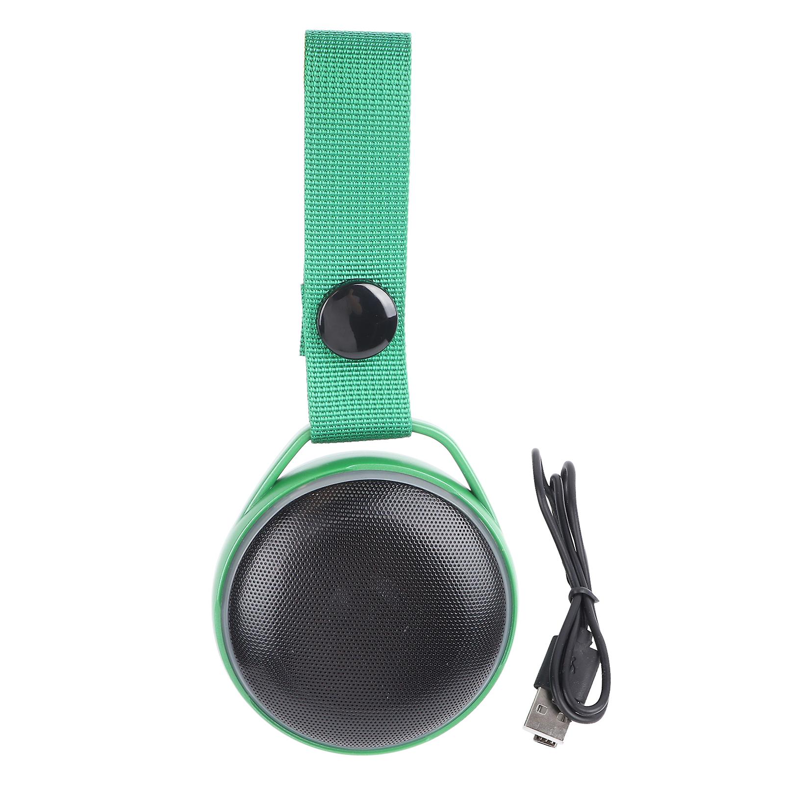 Bluetooth Speaker Green Portable Round Strap Speaker Small Portable Wireless Mini Speaker
