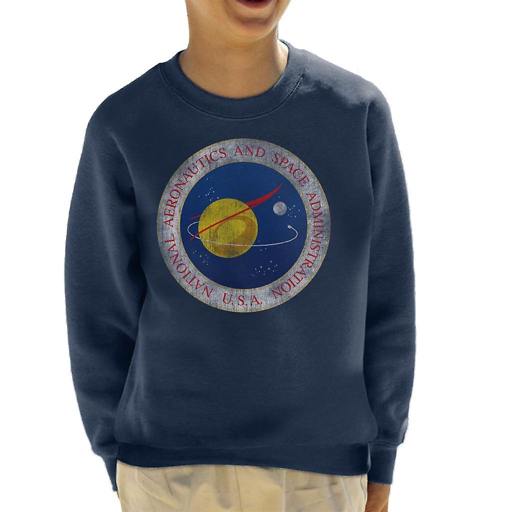 NASA Seal Insignia Distressed Kid's Sweatshirt