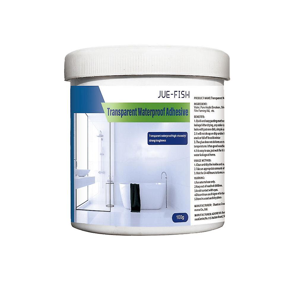 JUE-FISH Transparent Waterproof Glue 100g Fast Drying Flexible Sealant For Leaks Cracks Gaps