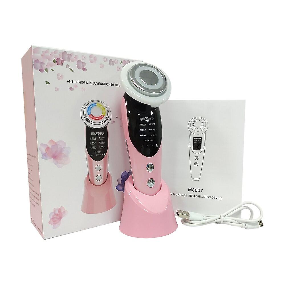 7 In 1 Rf Ems Micro Current Lifting Device Vibration Led Face Skin Rejuvenation Wrinkle Remover Anti-aging Facial Beauty Device