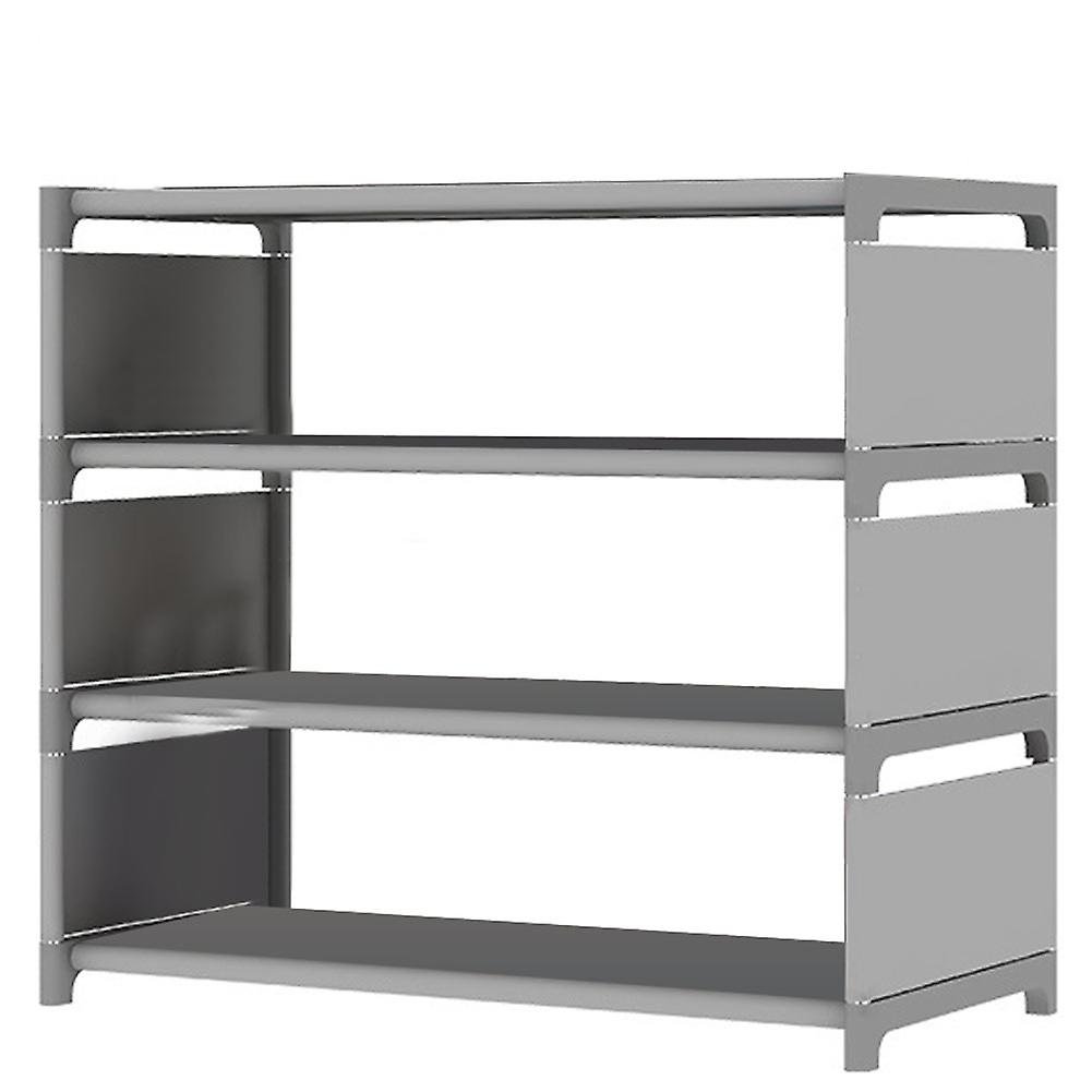 4 Tiers Storage Shoe Rack Hallway Shoe Organizer Cabinet DIY Shelf New