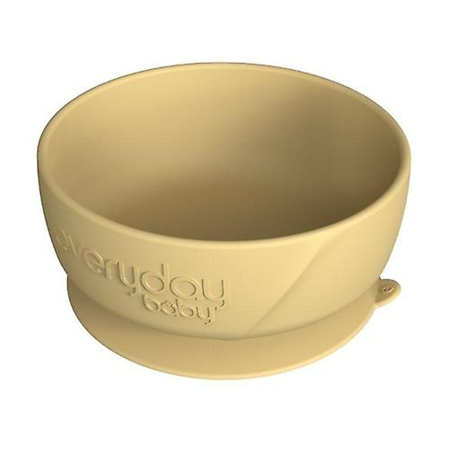 Silicone bowl with soft yellow suction cup 400ml 1 unit