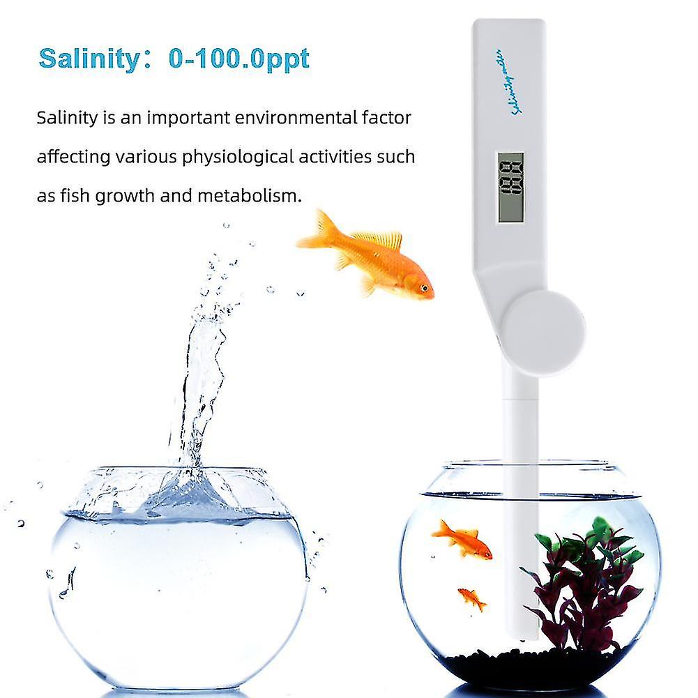 Yieryi Sa-917 Foldable Salinity Meter Seawater Concentration Aquarium Portable Pen Type Salinity Water Quality Tester 0-100.ppt