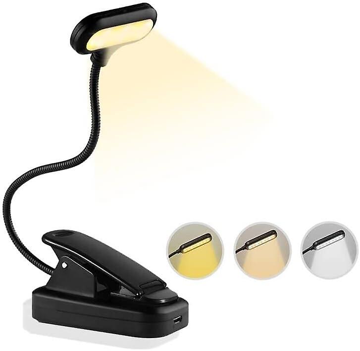 Reading Light for Book 3 Brightness Modes (Cool & Warm White), 360° Flexible Neck Mini Night Light C