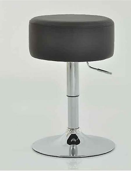 Low Bar Stool Grey Height Adjustable