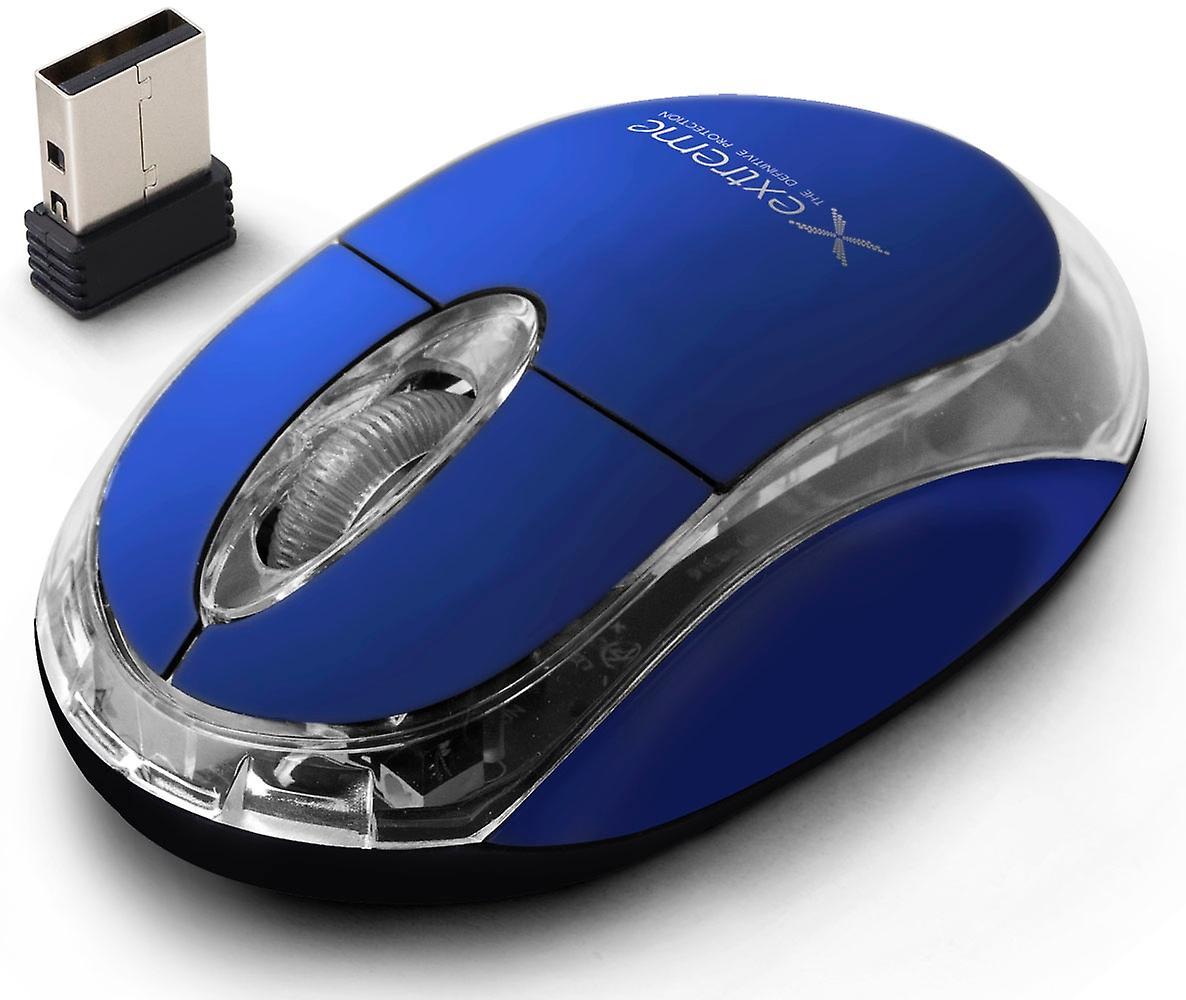 Extreme Wireless 2.4Ghz Optical Mouse 3D Usb Harrier Blue