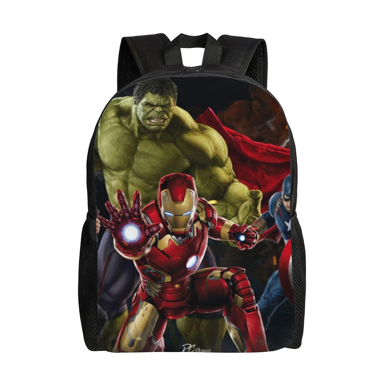 Iron Man Backpack, Travel Laptop Backpack, Water Resistant College School Computer Bag, Durable