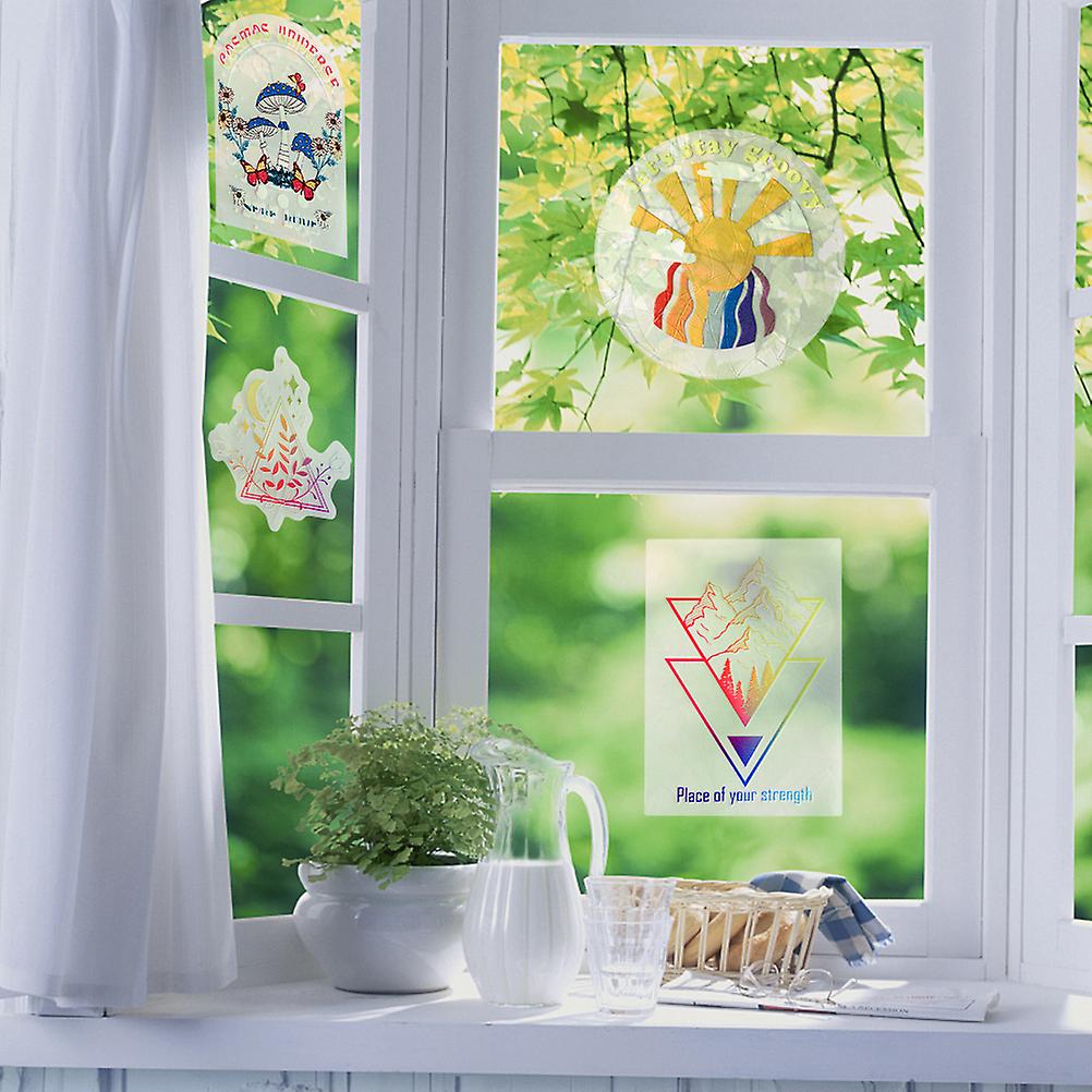 Rainbow Suncatcher Window Clings Window Decals Anti Collision Window Stickers for Birds