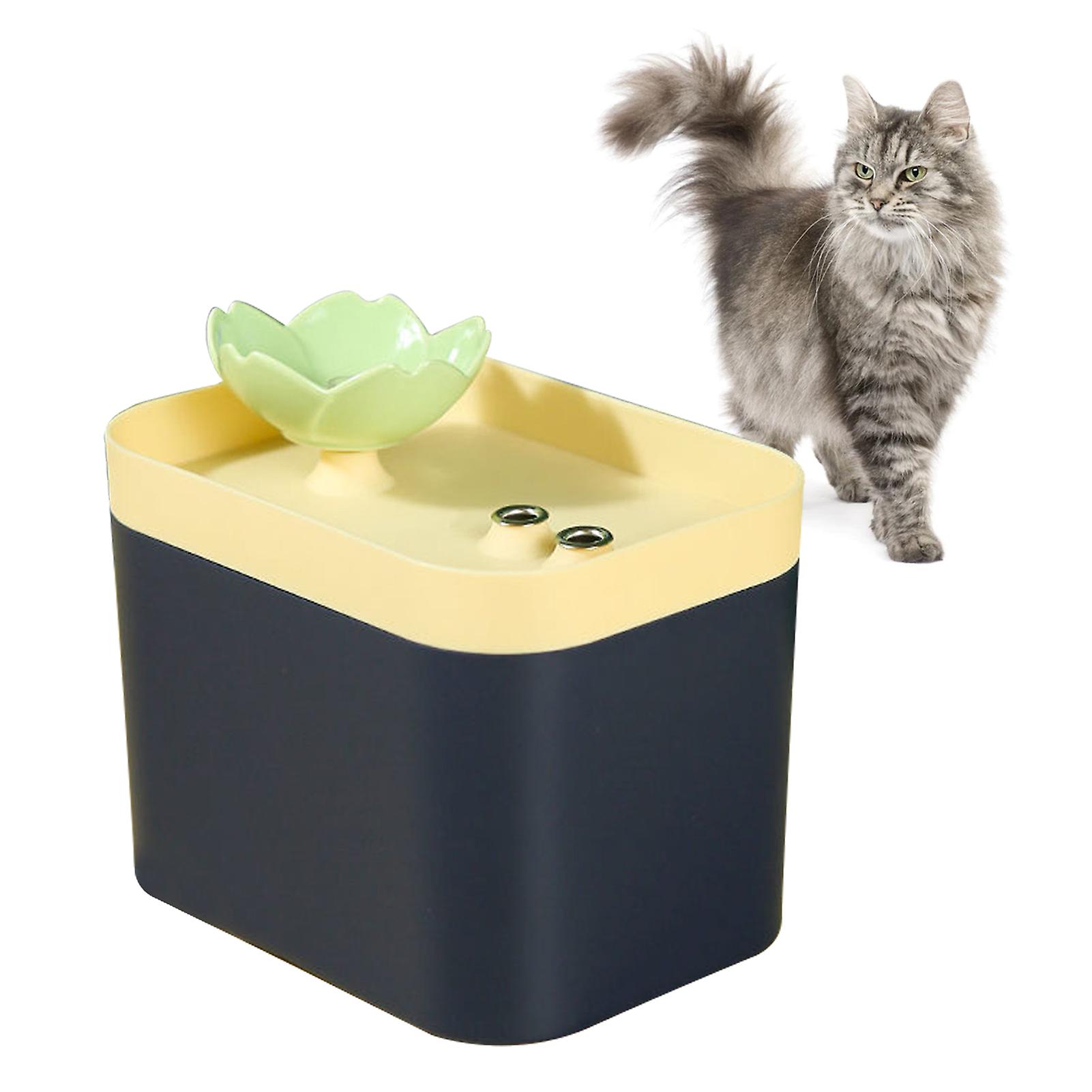 Pet Water Dispenser Automatic Circulating Flow Filtering Silent Water Fountain for Cats Dogs USB Interface Purple 