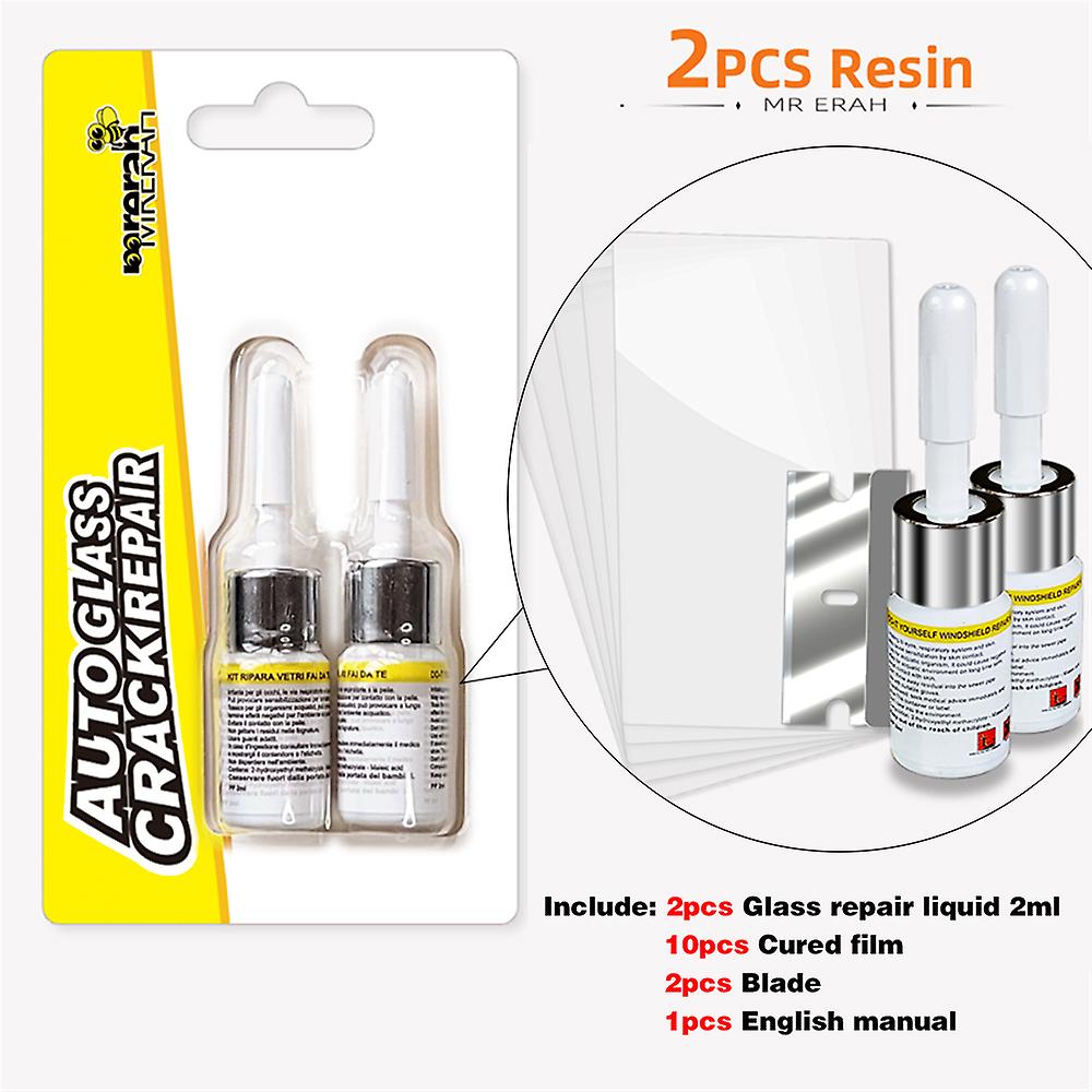 2ml Uv Glue Optical Clear Glue Window Repair Tool For Repair Long Crack Glass Broken Crack Qucikly Restore Window Or Screen