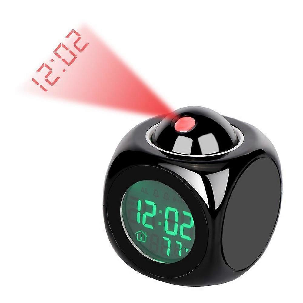 Digital LCD Voice Talking LED Snooze clock with temperature display