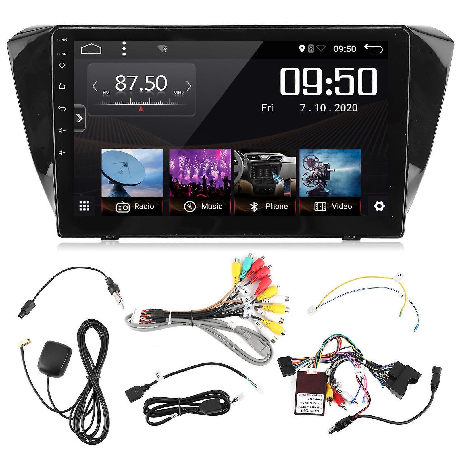10-Zoll-Touchscreen-Navigation Wi~Fi GPS 1080P Multimedia-Video-Player 2G + 32G Geeignet für Superb B8 MK3 PreFacelift 1619 E2U711