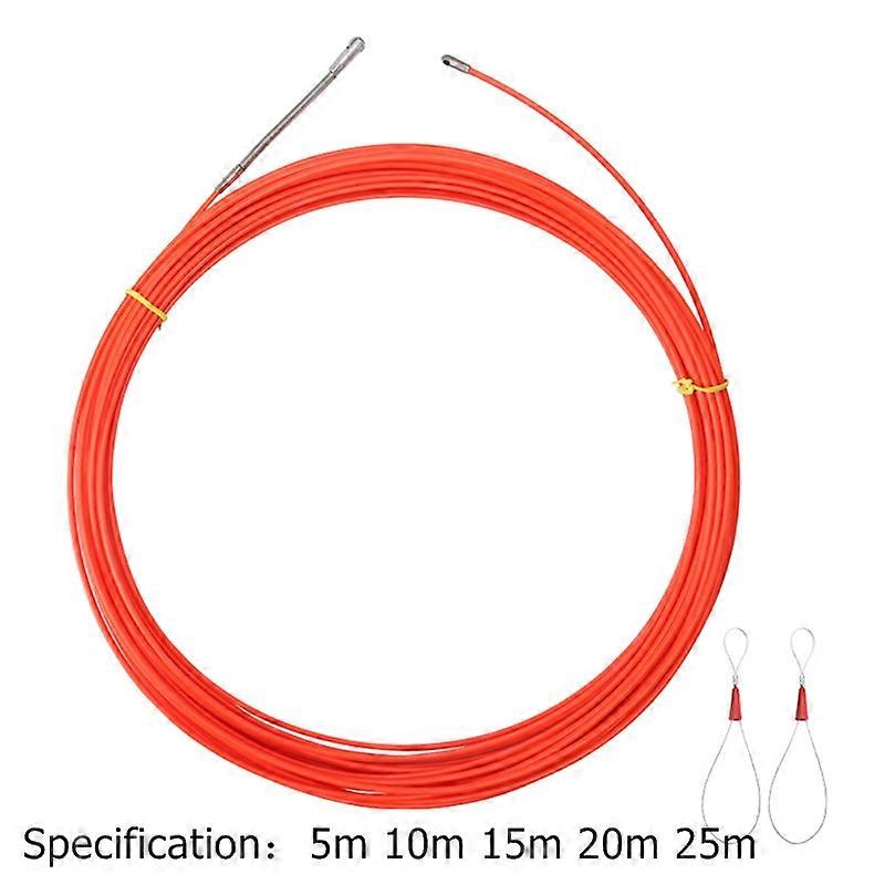 5/10/15/20/25m/30m Cable Puller Electrical Wire Fish Tape Cable Wire Puller Lead Device Construction Electrician Hand Tools