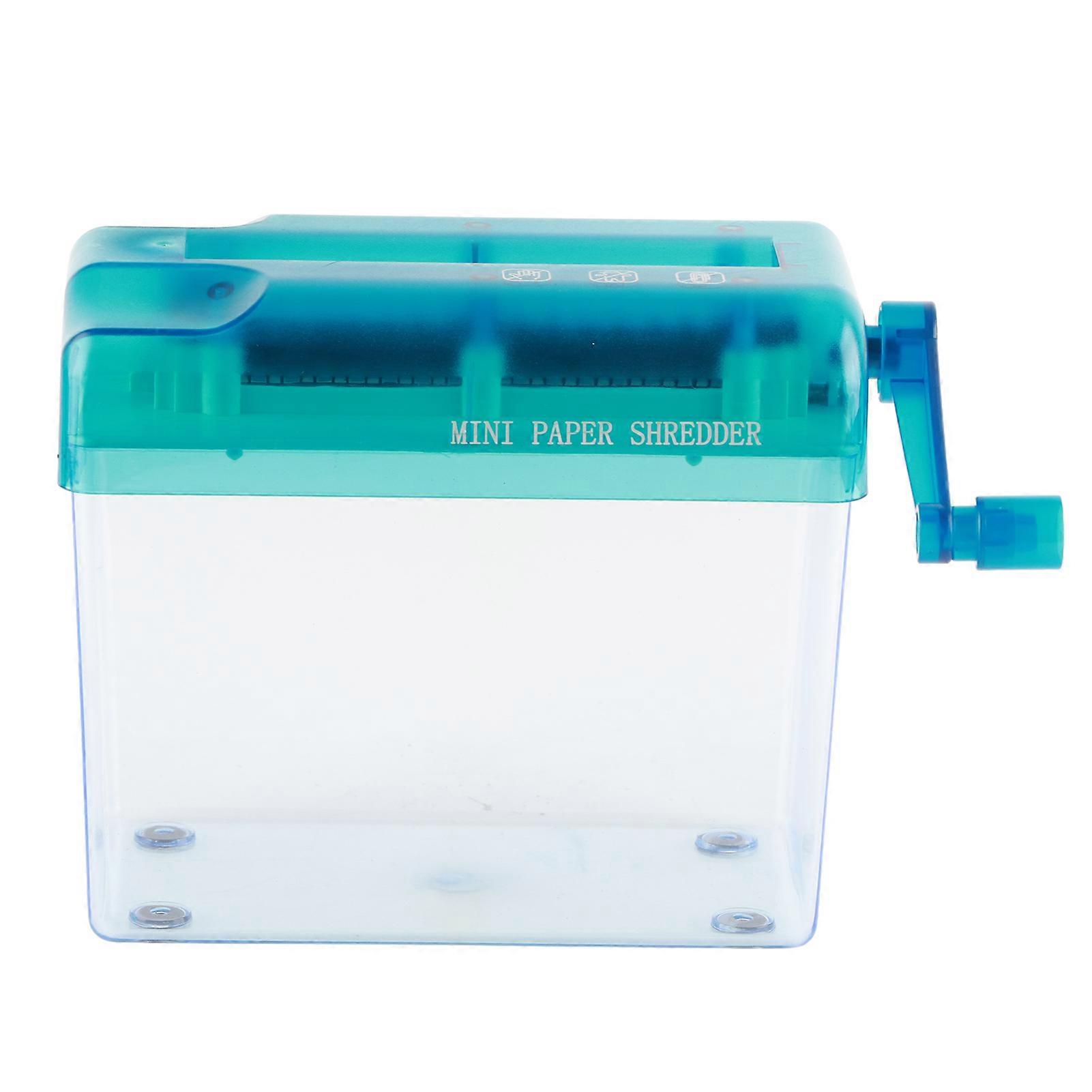 Mini Manual Paper Shredder Desktop Hand Shredder with Anti Slip Pads
