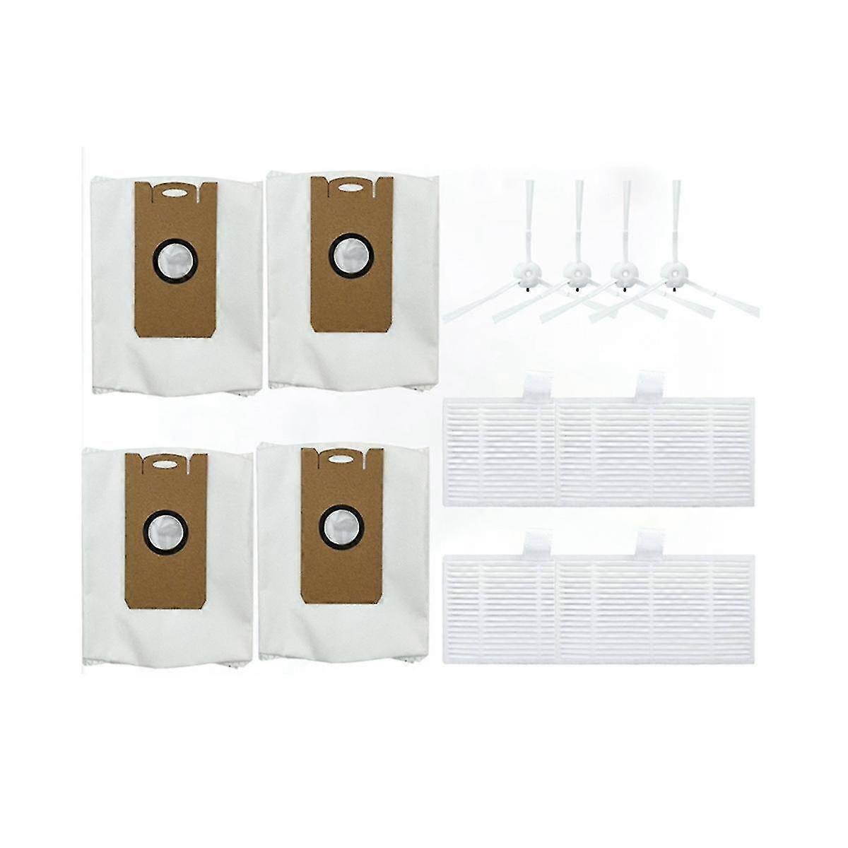 For W2 Spare Parts Main Side Brush Hepa Filers Mop Cloths Rag Dust Bag Replacement Robot Vacuum Cle