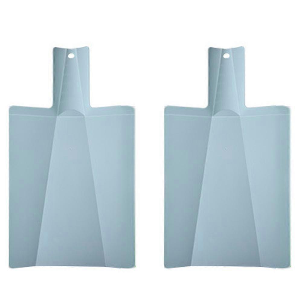 Blue Folding Plastic Cutting Board - Chopping Board Kitchen Prep Mat