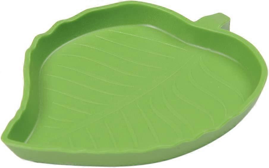 Cuenco de agua de reptil de tortuga en forma de hoja (tamaño M)