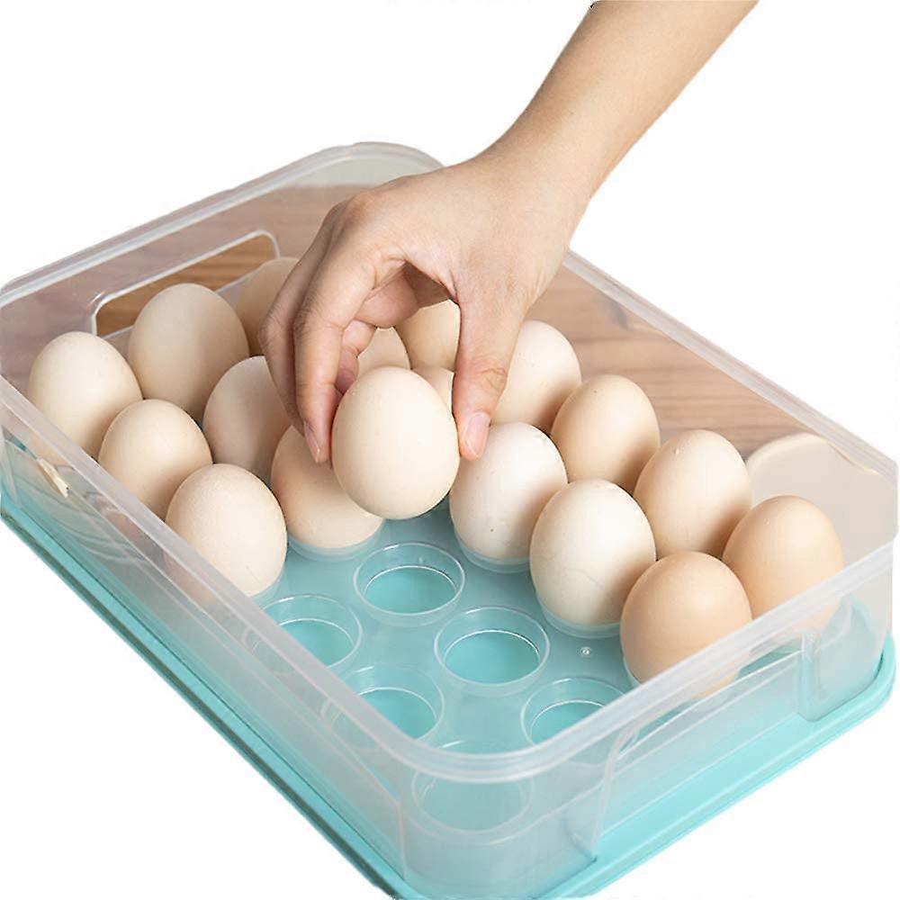 Fridge Egg Container with Lid, Portable Egg Storage Box, Fridge Egg Insert, for Kitchen