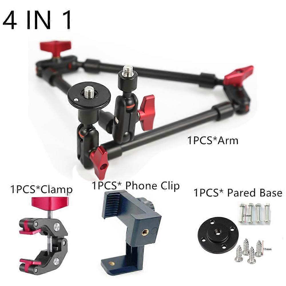 Camera Magic Arm with Super Clip Bracket for Smartphone Camcorder Action Cameras Gopro Clamp Mount Tablet Webcam Studio Kits