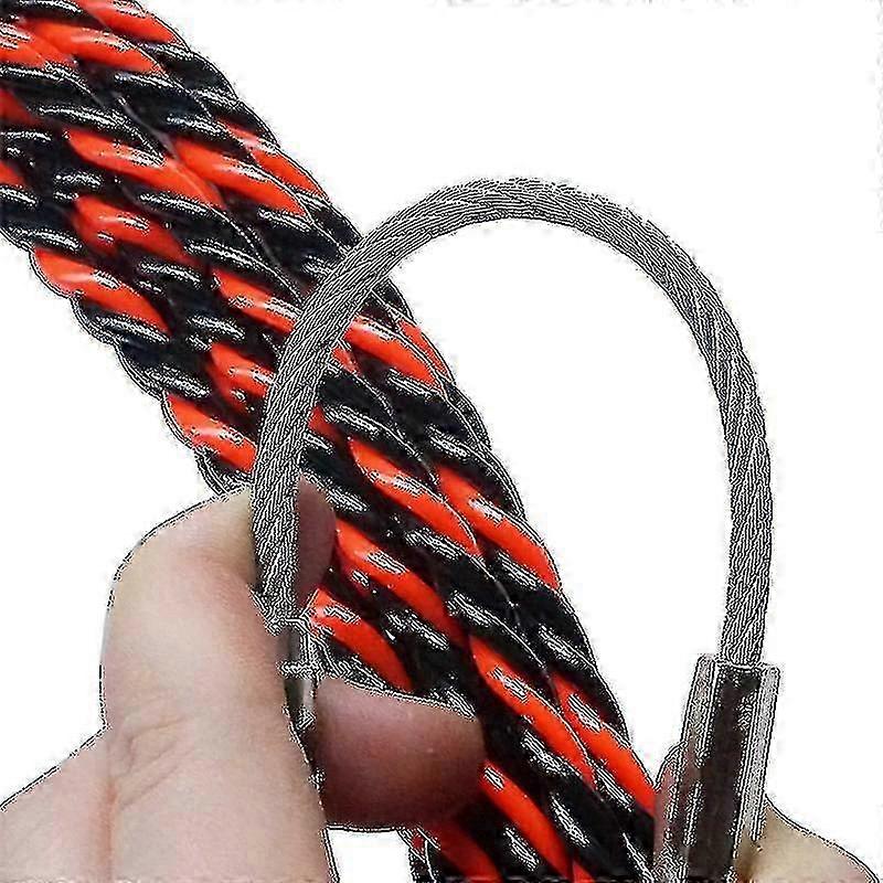 5mm Diameter Cable Puller Fish Tape Wire Fastener Tool Electrician Cable Threading Running Rod Kit 5-50m