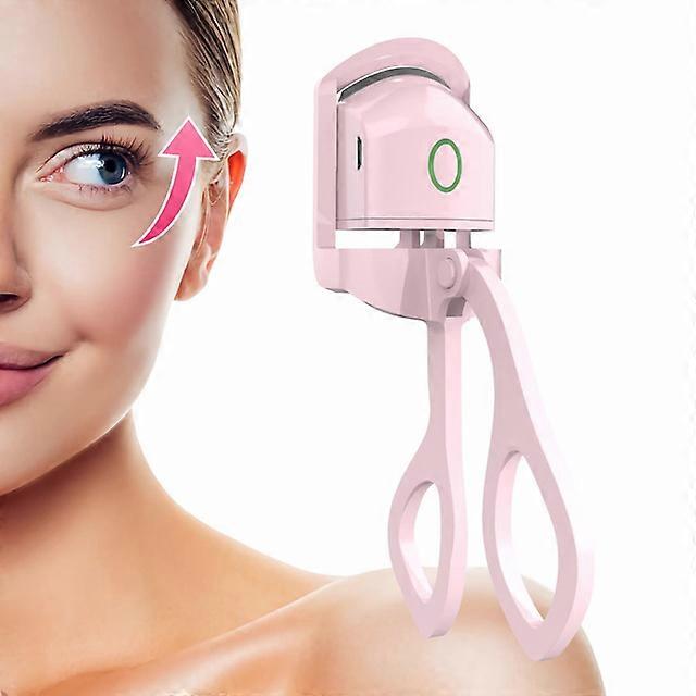 Heated Eyelash Curlers, Rapid Heated Lash Curler, Quick Natural Curling for Long Lasting with Sensing Heating Silicone Pad, 2 Tempreture Setting & USB