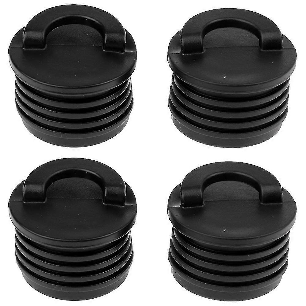 4 stk sort kajak scupper propper spuns drænhul udskiftning tilbehør marine rafting scupper plug