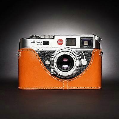 Custodia per fotocamera in vera pelle Borsa a metà corpo fatta a mano Coperchio inferiore PER Leica Leica M6 M4 M3 M2 M1 MDa Scatola per fotocamera...