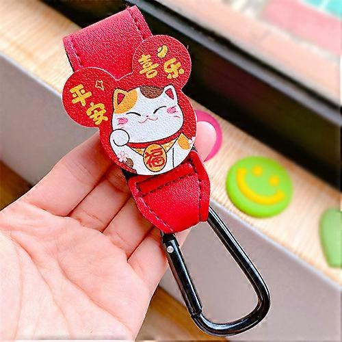 New Cartoon PU Leather Baby Bag Stroller Hook Rotatable Cart Organizer Pram Hook Pram Rotate 360 Degree Stroller Accessories