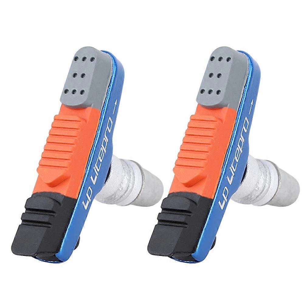 LP V-Brake Blocks BMX Folding Bicycle Pad Linear Pull Friction Wheel Brake Replaceable Inserts, 2