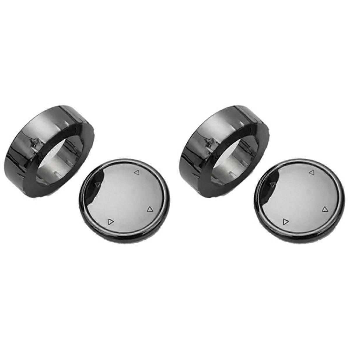 2set for IDrive Car Multimedia Button Cover Trim Knob Sticker for F10 F18 F07 F20 F06 F12 F30 F01 F02 F25 F26