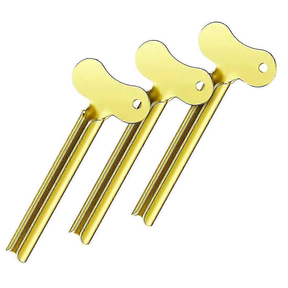 Metal Toothpaste Squeezer (gold) (3pcs)