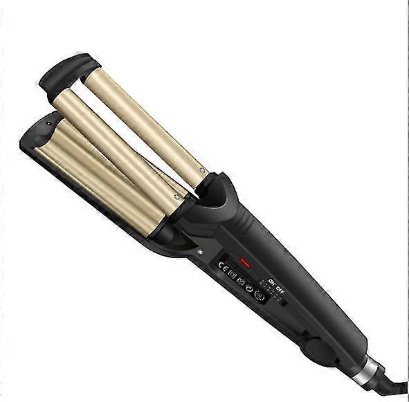 Professionelt krøllejern, 3 krøller, 200C (sort)