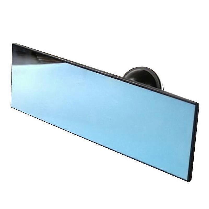 durable car flat interior rearview mirror portable wide angle rearview mirror (blu-ray)