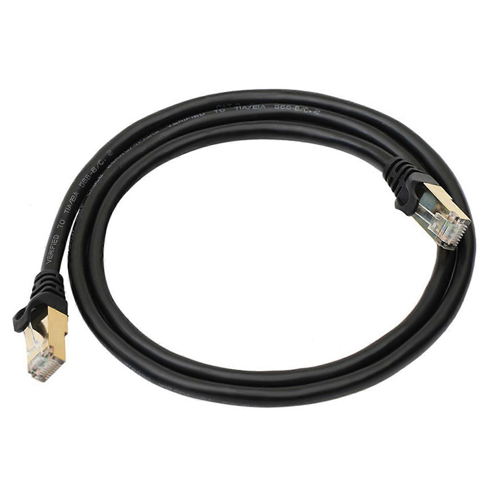 Ethernet Cable Fast Transfer Rate Lan Ethernet Cable Driver-free Stable Output Anti-jamming Network Transmission Flame Retardant RJ45 Cat8 10Gbps