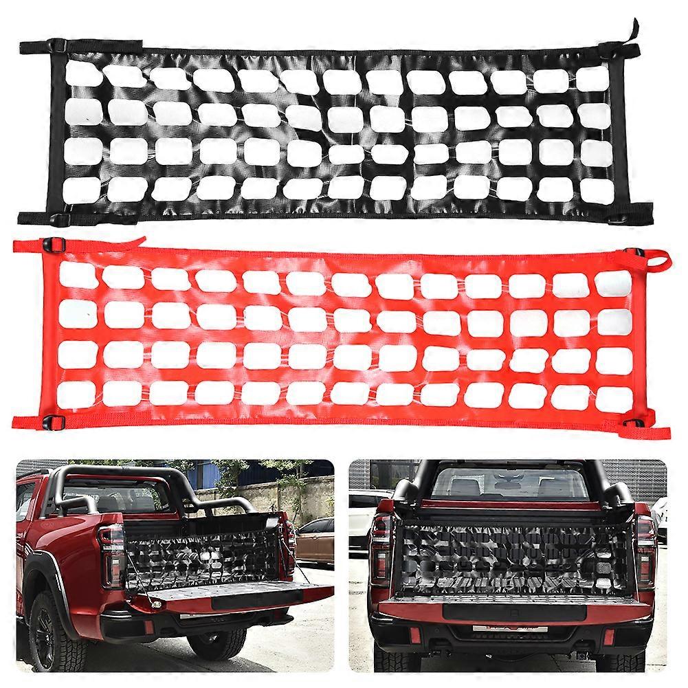 48x15 inch Durable Practical Multi-functional Classic Tailgate Tail Gate Net for Compact Mid Size Pickup Truck Universal