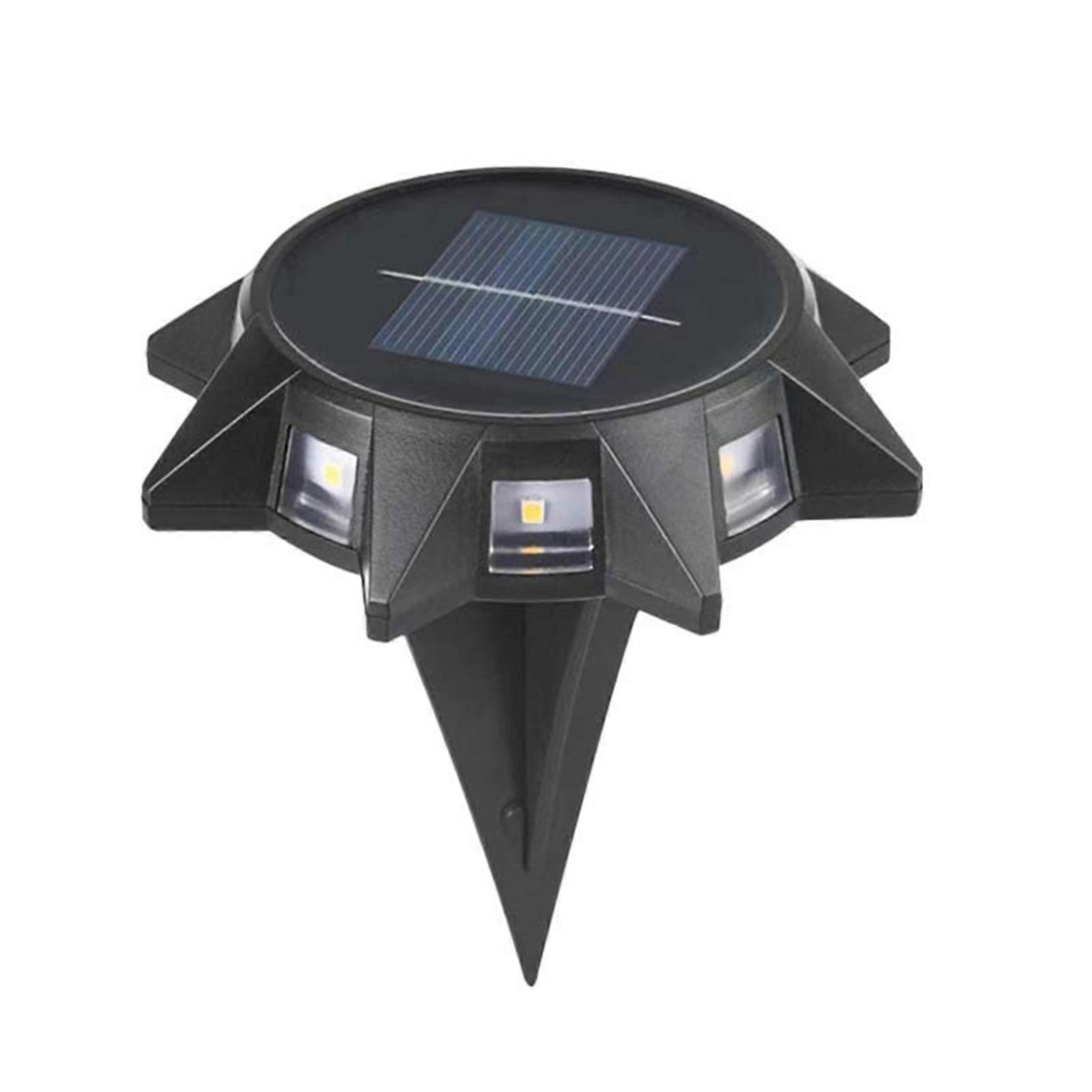 Solar Octagonal Wall/Ground Light Automatic Lighting Lawn Lamp for Pathway Parks