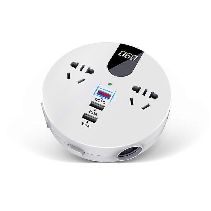 Car Power Inverter Converter Dual Usb 12/24v To 220/110v Voltage Transformer Quick Charging 3.0