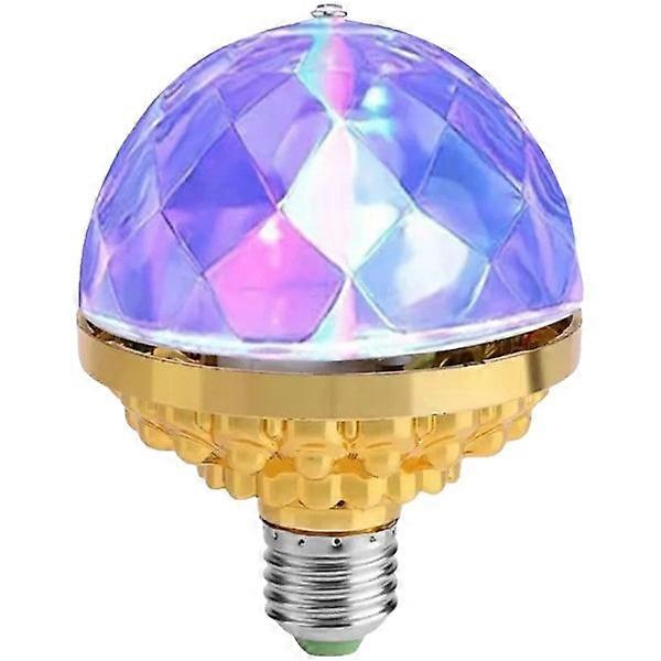 E27 LED Party Bulb 6W RGB Rotating Disco Light Crystal Stage Bulb