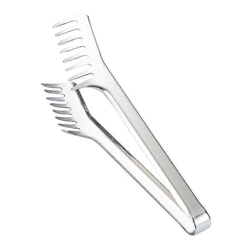 Silver Stainless Steel Spaghetti Tongs