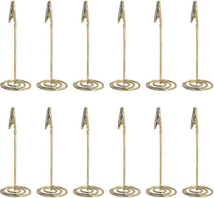 12pcs Place Card Holder Memo Holder Clip Photo Holder Table Number Holder