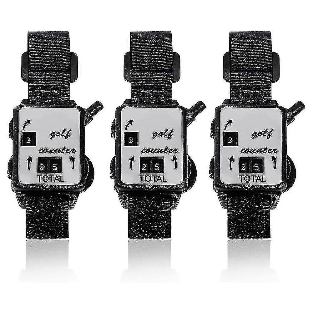 3 Pcs Golf Score Counter, With One Touch Reset Golf Count Scorer