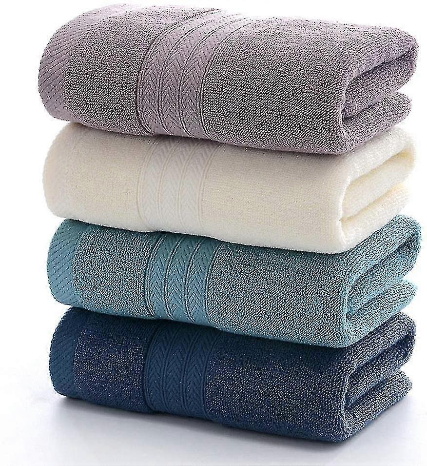 Ultra Absorbent & Soft Cotton Hand Towels(4-pack,34*73cm) For Bath--