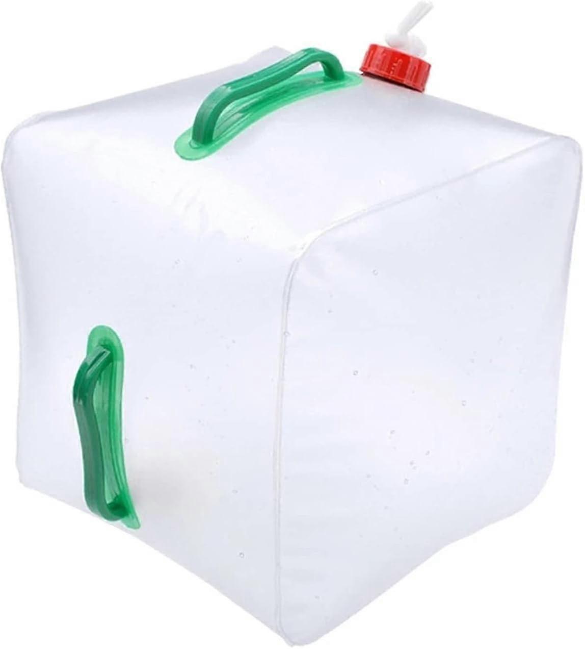 20l Collapsible Water Tank Container Bag With Tap Transparent Portable Collapsible Camping Water Carrier For Office, Camping, Juice, Cocktails