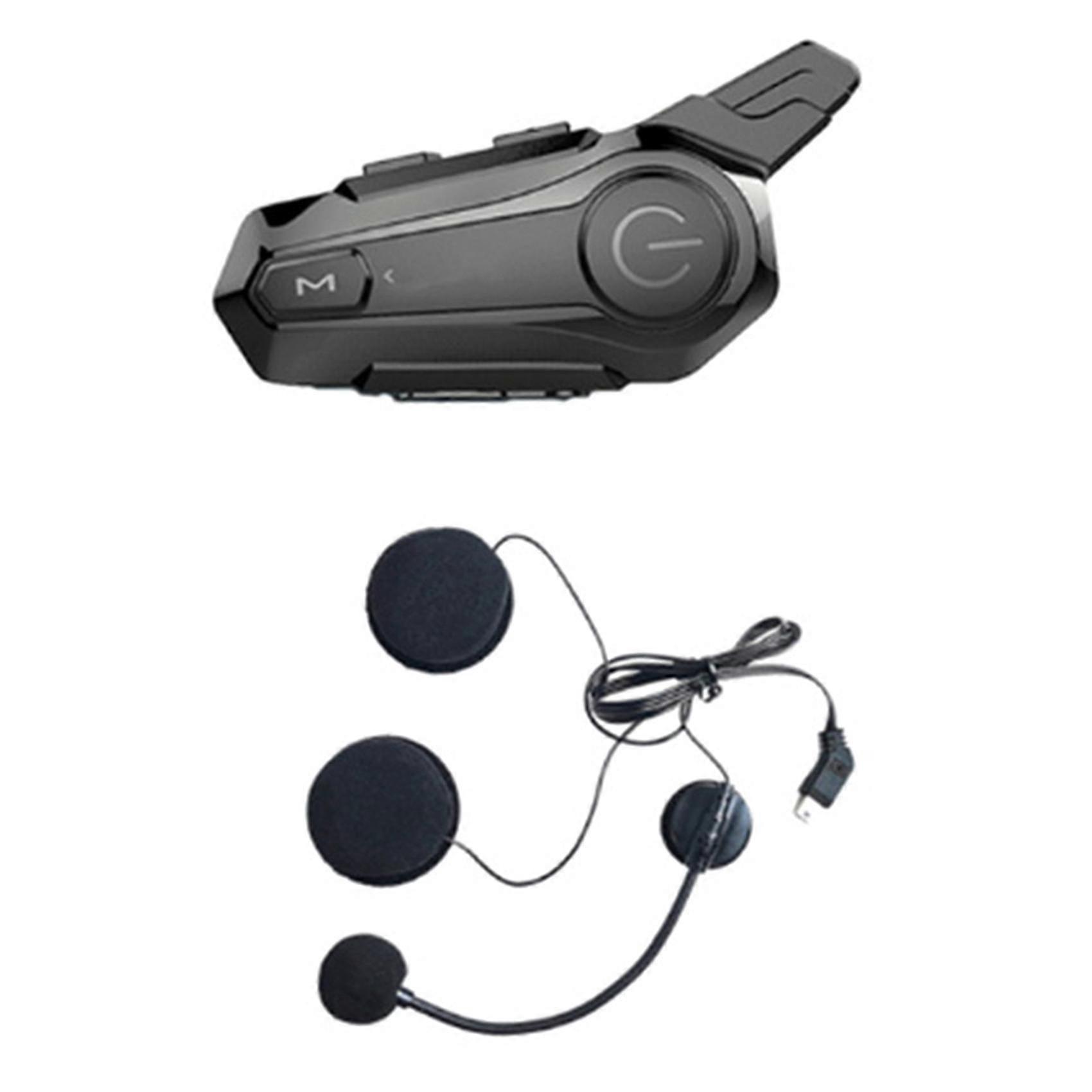 Motorcycle Bluetooth Helmet Intercom Universal Pairing Waterproof Interphone Headset With Cnc Noise
