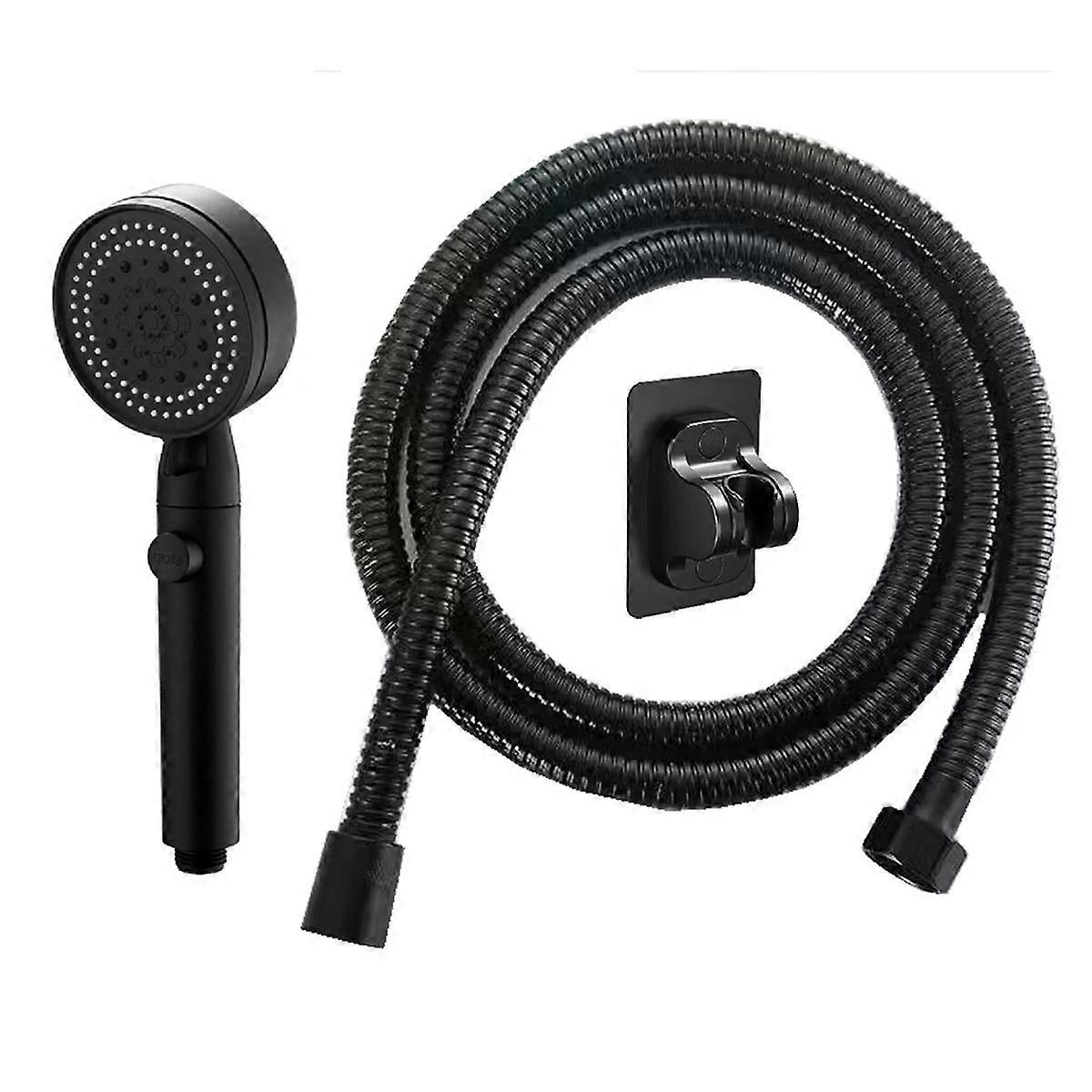 High Pressure Shower Nozzle 5 Modes Adjustable Shower Nozzle Water-Saving One-Button Stop Nozzle Ba