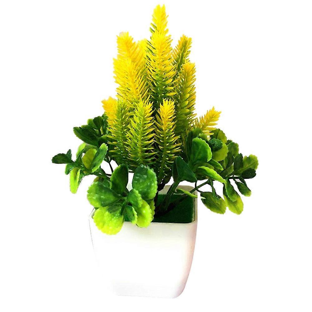 1Pc Artificial Flower Grass Potted Bonsai Living Room Office Garden Desk Decor