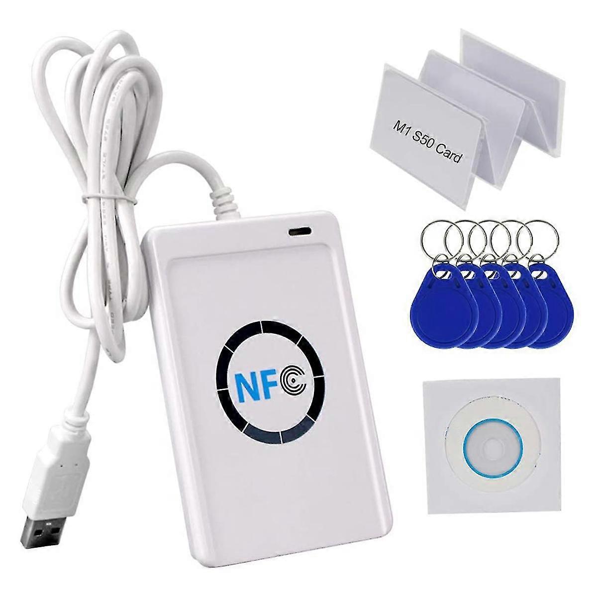 Acr122u 13.56mhz Rfid Copier Less Nfc Programmer W/usb Cable, , 5x