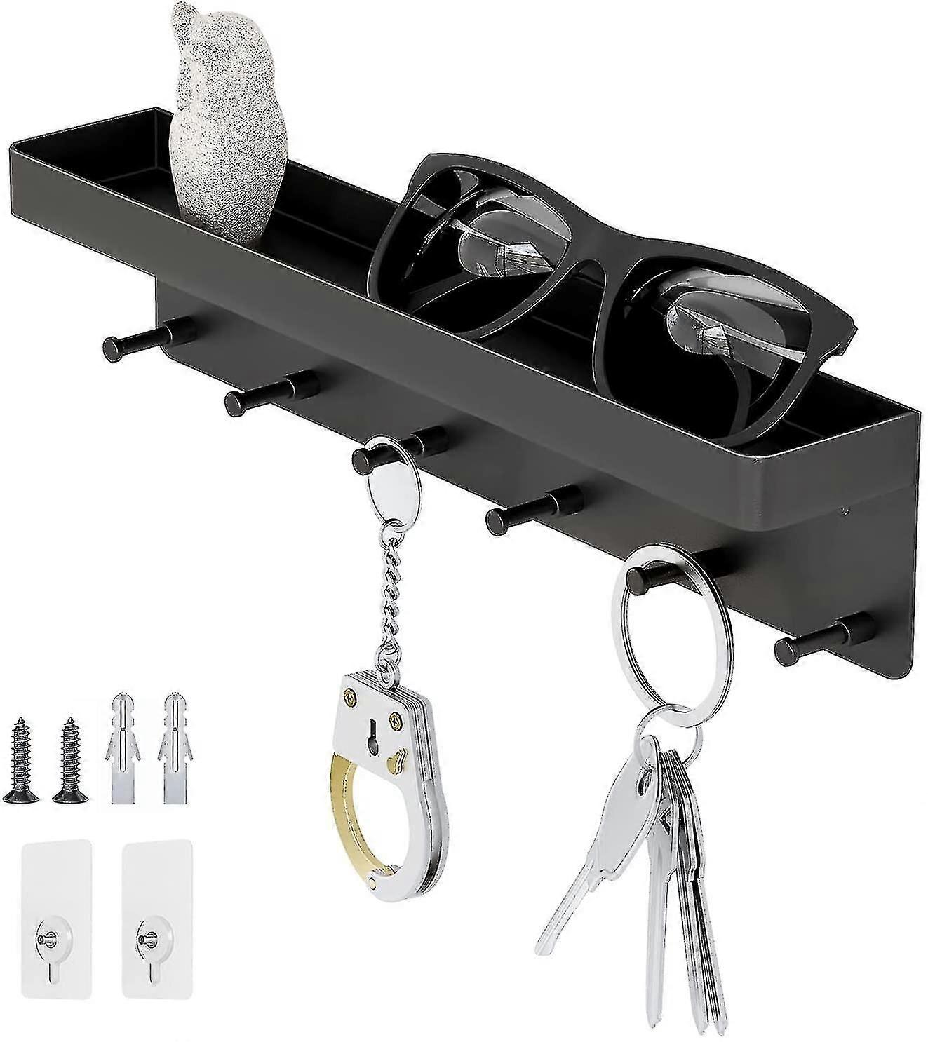 Key Holder, Key Ring Black, Key Rack With Shelf, Key Organizer, Key Rack, Key